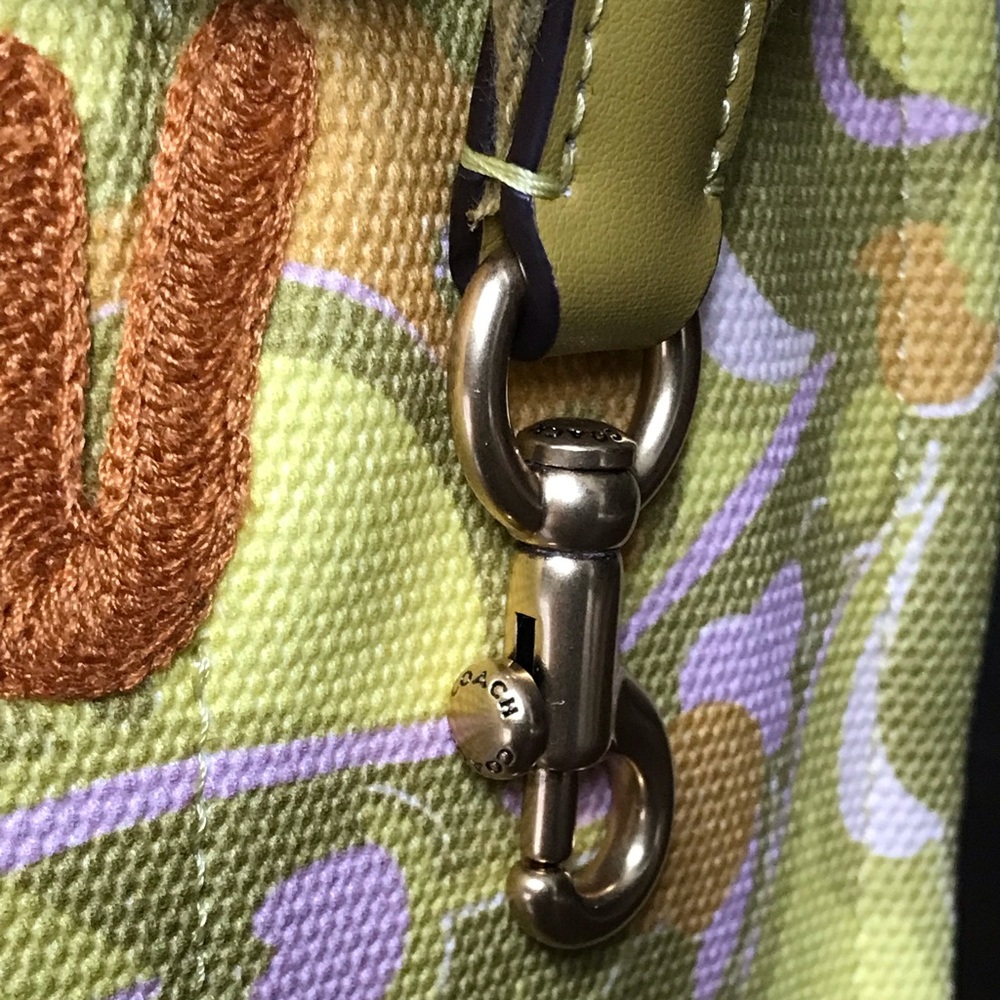 Coach Cargo Tote Crossbody Purse With Paisley Print, NWT - Picture 9 of 16